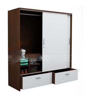 Tủ quần áo 021d - Gỗ MDF - Dài 1.2m đến 1.8m (Cao 2m)